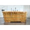 Alfi Brand 61" Free Standing Cedar Wooden Bathtub W/ Chrome Tub Filler AB1136 - alternate 8